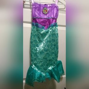 4-6 Girls Disney Little Mermaid Costume Dress